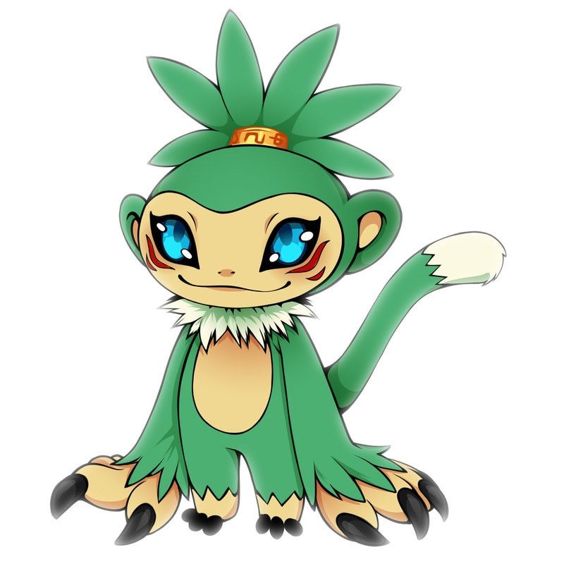 black_sclera blue_eyes colored_sclera digimon digimon_(creature) holy_ring koemon redesign solo tail