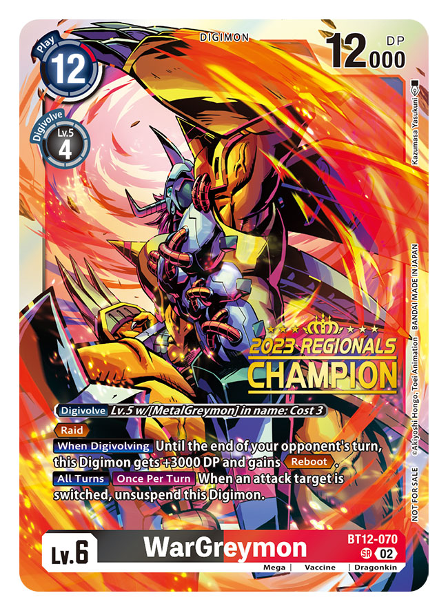 1boy armor artist_name attack card_(medium) character_name claws colored_skin commentary_request copyright_name crotch_plate digimon digimon_(creature) digimon_card_game dragon english_text feet_out_of_frame fire green_eyes helmet incoming_attack looking_at_viewer mechanical_wings official_art orange_skin short_hair shoulder_armor solo spiked_hair spikes through_medium wargreymon wings yasukuni_kazumasa yellow_armor