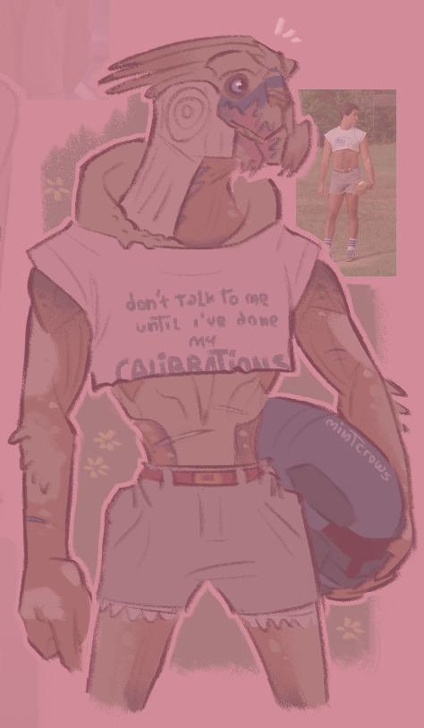 1boy alien alternate_costume garrus_vakarian mass_effect_(series) mintcrows solo solo_focus tumblr tumblr_username turian