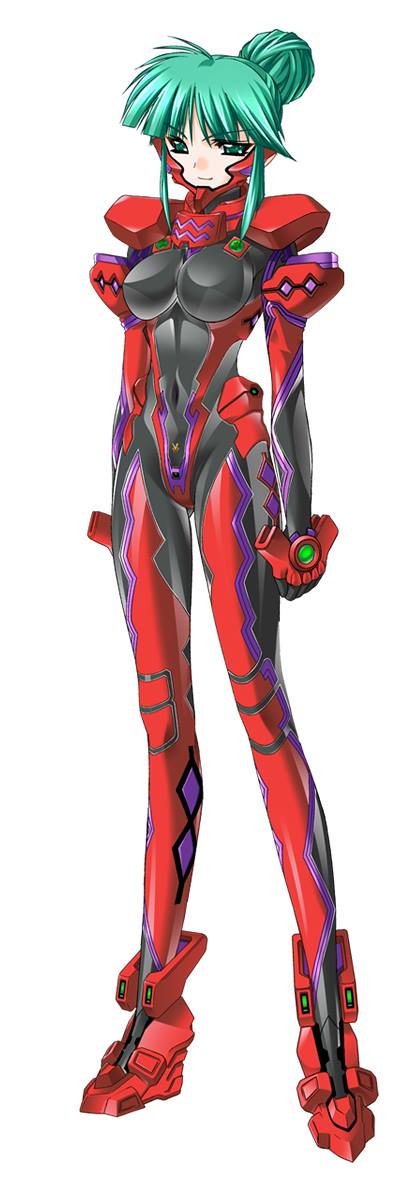 1girl bodysuit breasts female_focus fortified_suit green_eyes green_hair jpeg_artifacts matching_hair/eyes mecha_pilot_suit moon muv-luv muv-luv_alternative pilot_suit solo tsukuyomi_mana tsukuyomi_maya