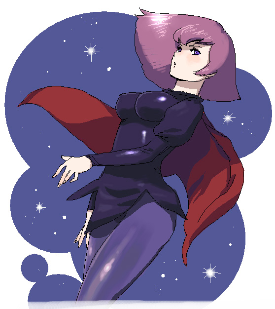 breasts female_focus gundam haman_karn mizuhara_aki pink_hair solo zeta_gundam