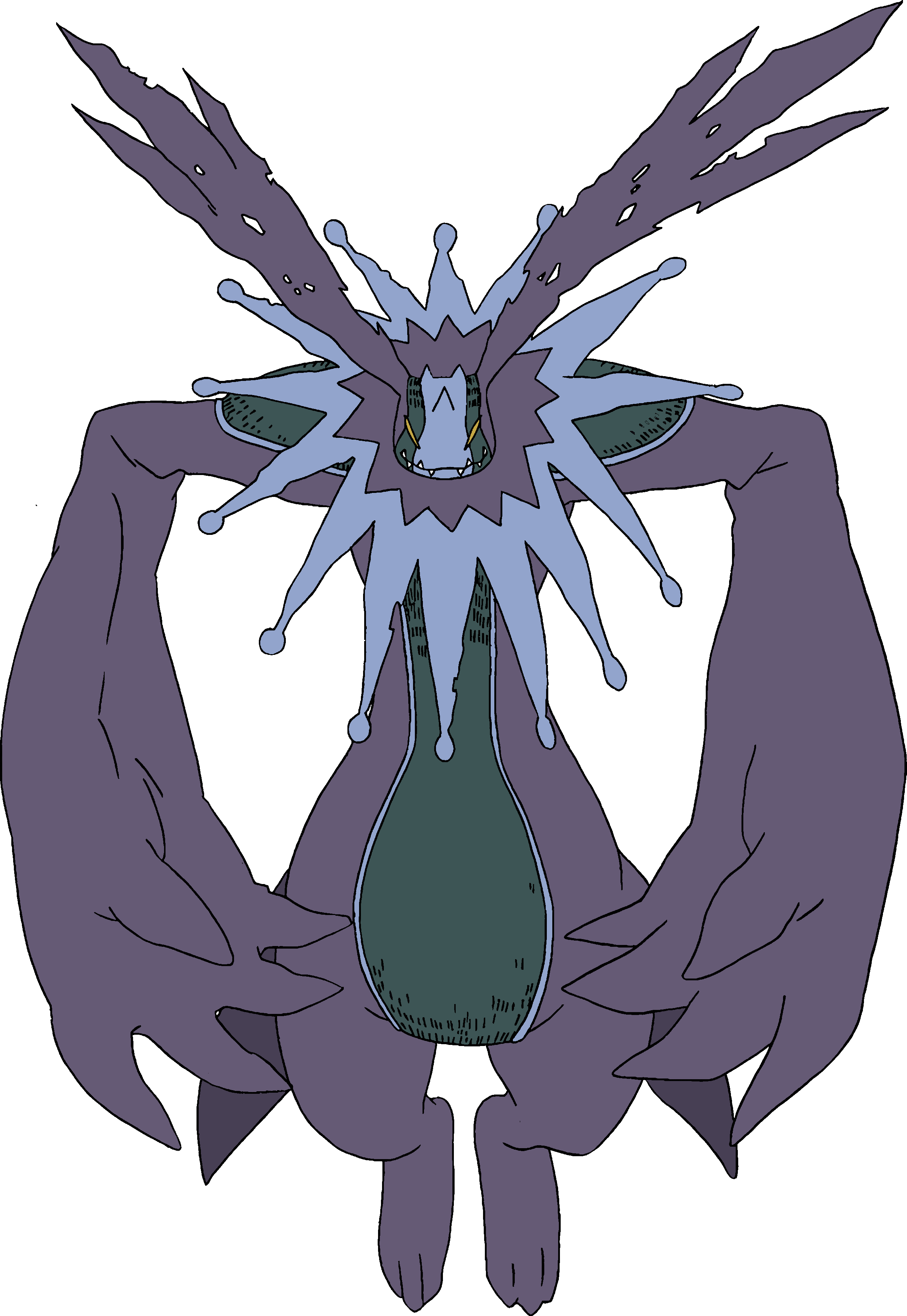 absurdres cherubimon cherubimon_(vice) corruption digimon digimon_(creature) highres horns solo yellow_eyes