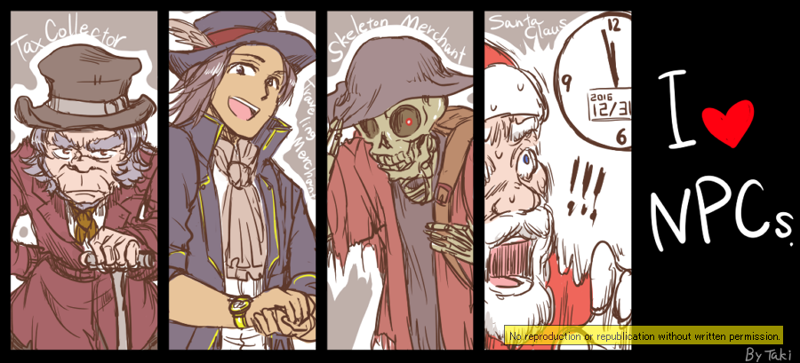 ! !! cane collared_jacket formal_clothes frown glowing hat high_collar holding holding_cane jacket mini_hat mini_top_hat old old_man own_hands_clasped own_hands_together santa_claus santa_hat skeleton_merchant_(terraria) suit tagme taki tax_collector_(terraria) terraria top_hat travelling_merchant_(terraria)