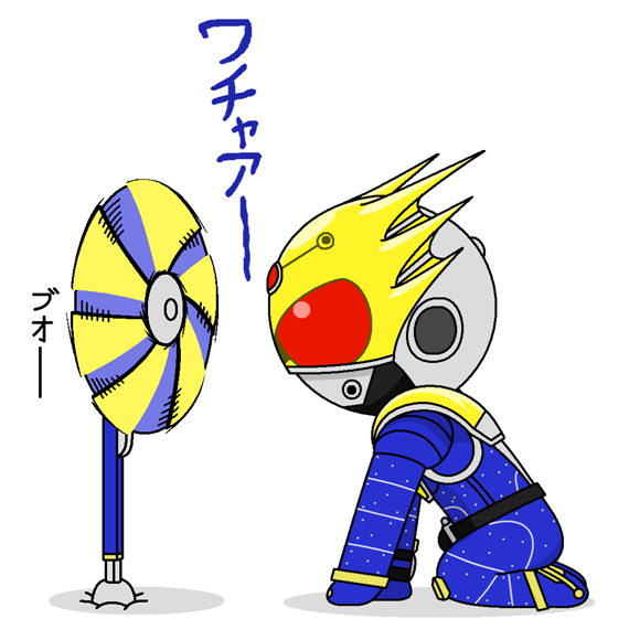 1boy electric_fan fan_speaking kamen_rider kamen_rider_fourze_(series) kamen_rider_meteor male_focus polearm redol solo weapon