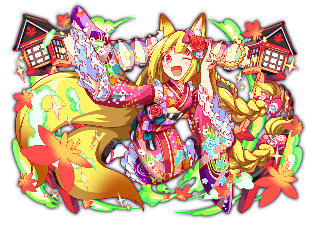 1girl absurdly_long_hair alternate_costume alternate_hair_ornament alternate_hairstyle animal_ear_fluff animal_ears anime_coloring artist_request black_sandals blonde_hair blunt_bangs blush bow braid breasts circle_print crash_fever detached_sleeves dot_nose eyelashes fang fingernails floral_print floral_print_bow floral_print_kimono floral_print_sleeves flower fox_ears fox_girl frilled_kimono frilled_sleeves frills full_body furisode_sleeves game_cg gradient_tail hair_bow hair_flower hair_ornament hairband japanese_clothes kimono kitsune lantern leaf leaf_print light_particles long_hair long_sleeves looking_at_viewer low-braided_long_hair low-tied_long_hair low_twin_braids m/ maple_leaf maple_leaf_print medium_breasts multicolored_sash multiple_tails nail_polish number_print numbered obi official_alternate_costume official_alternate_hair_ornament official_alternate_hairstyle official_art okobo one_eye_closed open_mouth outline paper_lantern pink_nails platform_sandals print_kimono print_sash print_sleeves purple_bow red_bow red_eyes red_flower red_hairband red_kimono red_outline red_rose red_sleeves rose sandals sash side_braids socks solo sparkle square square_print tabi tachi-e tail tamamo_(crash_fever) tamamo_no_mae_(mythology) tassel third-party_source tongue transparent_background twin_braids vertical-striped_sash very_long_hair white_flower white_rose white_socks wide_sleeves yellow_tail
