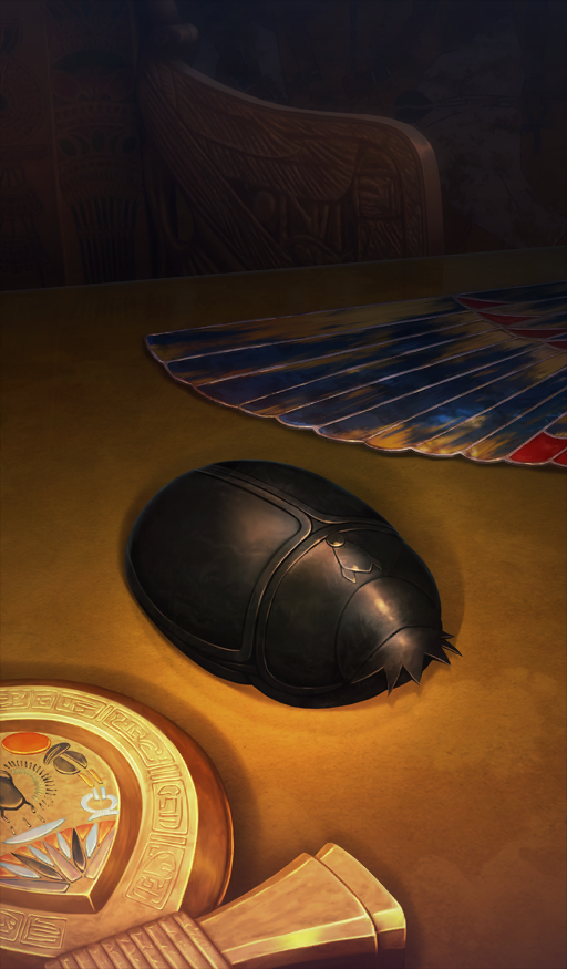 ankh beetle brown_background bug commentary_request fate/grand_order fate_(series) insect no_humans official_art third-party_source yume32ki