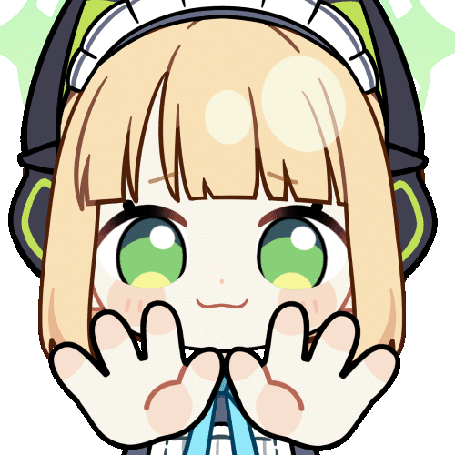 1girl :3 animal_ear_headphones animal_ears animated animated_gif apron aqua_bow aqua_bowtie black_dress blonde_hair blue_archive blunt_bangs blunt_ends blush_stickers bow bowtie cat_ear_headphones cat_ears chibi chunye_haruya closed_mouth collared_dress commission contrast_collar disembodied_hand dot_nose dress fake_animal_ears green_eyes green_halo halo headphones looking_at_viewer lowres maid maid_apron maid_headdress midori_(blue_archive) midori_(maid)_(blue_archive) missing_commentary official_alternate_costume official_alternate_hairstyle ponytail pov reaching reaching_towards_viewer second-party_source short_hair sidelocks simple_background smile solo transparent_background upper_body white_apron white_headdress