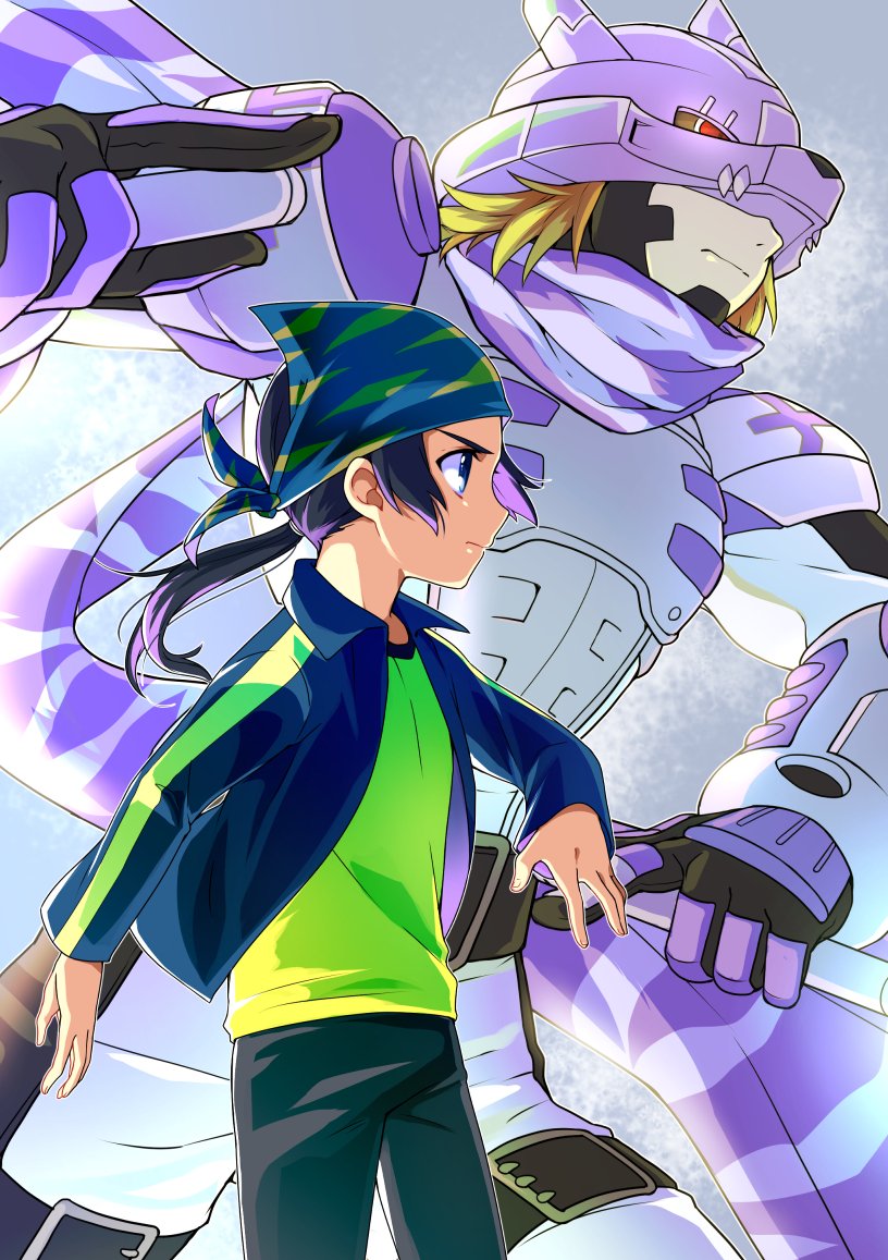 digimon digimon_frontier minamoto_kouji wolfmon
