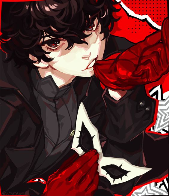 amamiya_ren card joker persona persona_5 playing_card rem ren