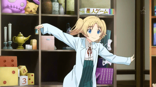 10s 1girl animated animated_gif blonde_hair blue_eyes female_focus koi_to_senkyo_to_chocolate lowres solo