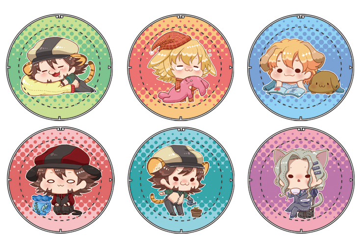 10s 6+boys :3 animal_ears bad_id bad_pixiv_id barnaby_brooks_jr. book cat_boy cat_ears cat_tail chibi cup dog_ears drooling ebitetsu fishbowl hachi_(gaoo) halftone halftone_background hat john_(tiger_&amp;_bunny) keith_goodman kemonomimi_mode male_focus mayonnaise multiple_boys pajamas pillow plant potted_plant rabbit_ears sitting sleeping stuffed_animal stuffed_rabbit stuffed_toy tail teacup tiger_&amp;_bunny tiger_ears tiger_tail watering_can white_background yuri_petrov