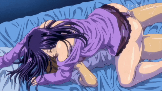 1boy 1girl age_difference aneki...my_sweet_elder_sister animated animated_gif ass bad_tag bed bed_sheet bedroom breasts brother_and_sister brown_hair camisole closed_eyes clothed_sex clothing_aside cowgirl_position huge_ass incest lingerie non-web_source on_bed panties panties_aside pillow purple_camisole purple_hair purple_panties sex shiny_skin siblings straddling sweat sweatdrop thick_thighs thighs underwear