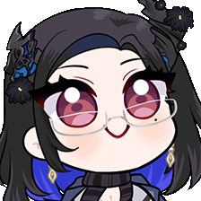 1girl animated animated_gif asymmetrical_horns black_hair black_horns black_scarf blue_hair blue_jacket breasts catrojanplz cleavage closed_mouth colored_inner_hair earrings glasses hololive hololive_english horns jacket jewelry lowres maerie mole mole_under_eye multicolored_hair nerissa_ravencroft nerissa_ravencroft_(casual) nodding official_alternate_costume official_alternate_hairstyle scarf smile solo transparent_background virtual_youtuber