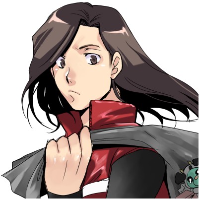 1boy 428_shibuya_scramble black_hair endou_achi jacket karasuma_kojiro lowres medium_hair red_jacket trash_bag