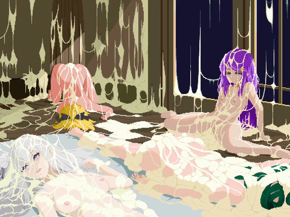 4girls after_rape after_vaginal aftersex anastasia_hoshin animated animated_gif blonde_hair breasts bukkake capella_emerada_lugnica completely_nude crusch_karsten cum cum_in_pussy cum_on_body cum_on_breasts cum_on_floor cum_on_hair cum_on_lower_body cum_on_stomach cum_on_upper_body cum_pool deep_penetration defeat drooling elf emilia_(re:zero) excessive_cum face_down facial felt_(re:zero) flower fucked_silly green_hair hair_flower hair_ornament hair_ribbon indoors long_hair looping_animation lying medium_breasts megamega multiple_girls night nipples nude on_back on_stomach open_mouth out_of_frame pixel_art pointy_ears purple_eyes purple_hair rape re:zero_kara_hajimeru_isekai_seikatsu ribbon rolling_eyes sex short_hair short_hair_with_long_locks sitting small_breasts spread_legs stomach_bulge top-down_bottom-up white_hair wooden_floor