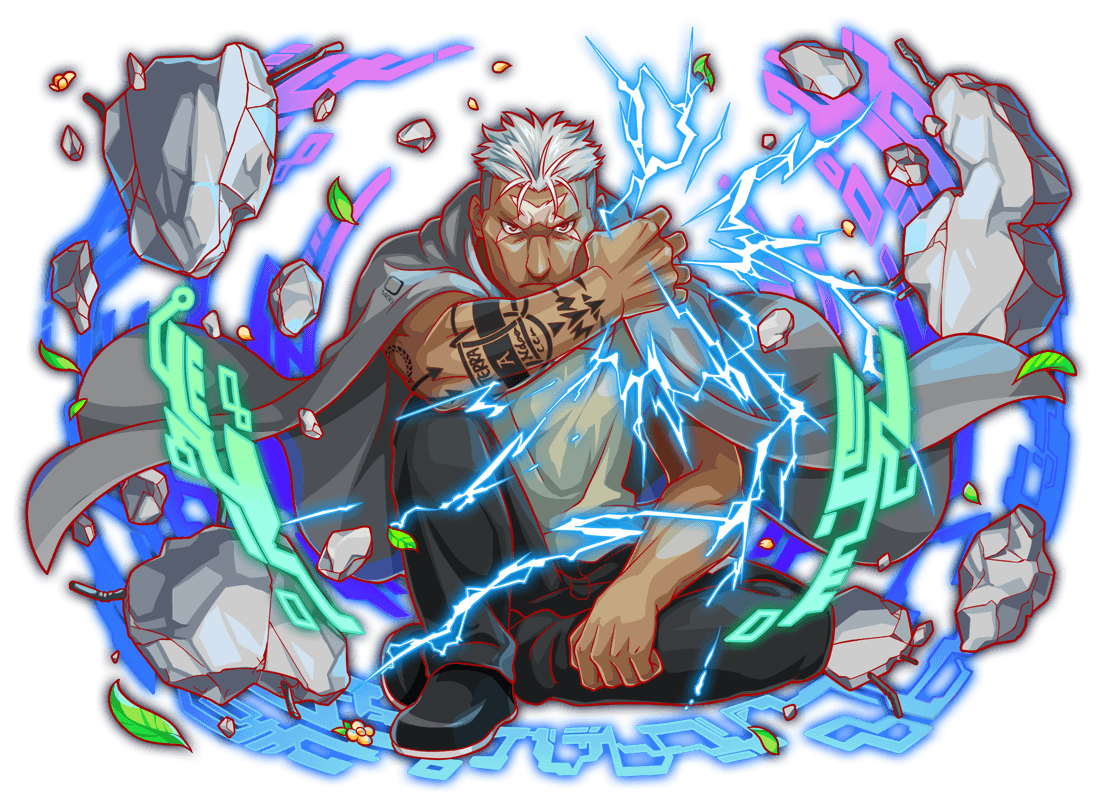 1boy anime_coloring arm_rest arm_tattoo artist_request biceps black_footwear black_pants cheekbones clenched_hands cloak crash_fever electricity facing_viewer floating floating_object flower frown full_body fullmetal_alchemist game_cg grey_cloak hood hood_down hooded_cloak leaf looking_at_viewer male_focus mature_male muscular muscular_male nose number_print numbered official_art outline pants print_cloak red_eyes red_outline rock scar scar_(fma) scar_on_face serious shirt short_hair sitting solo square square_print tachi-e tattoo third-party_source transparent_background very_short_hair white_hair yellow_shirt