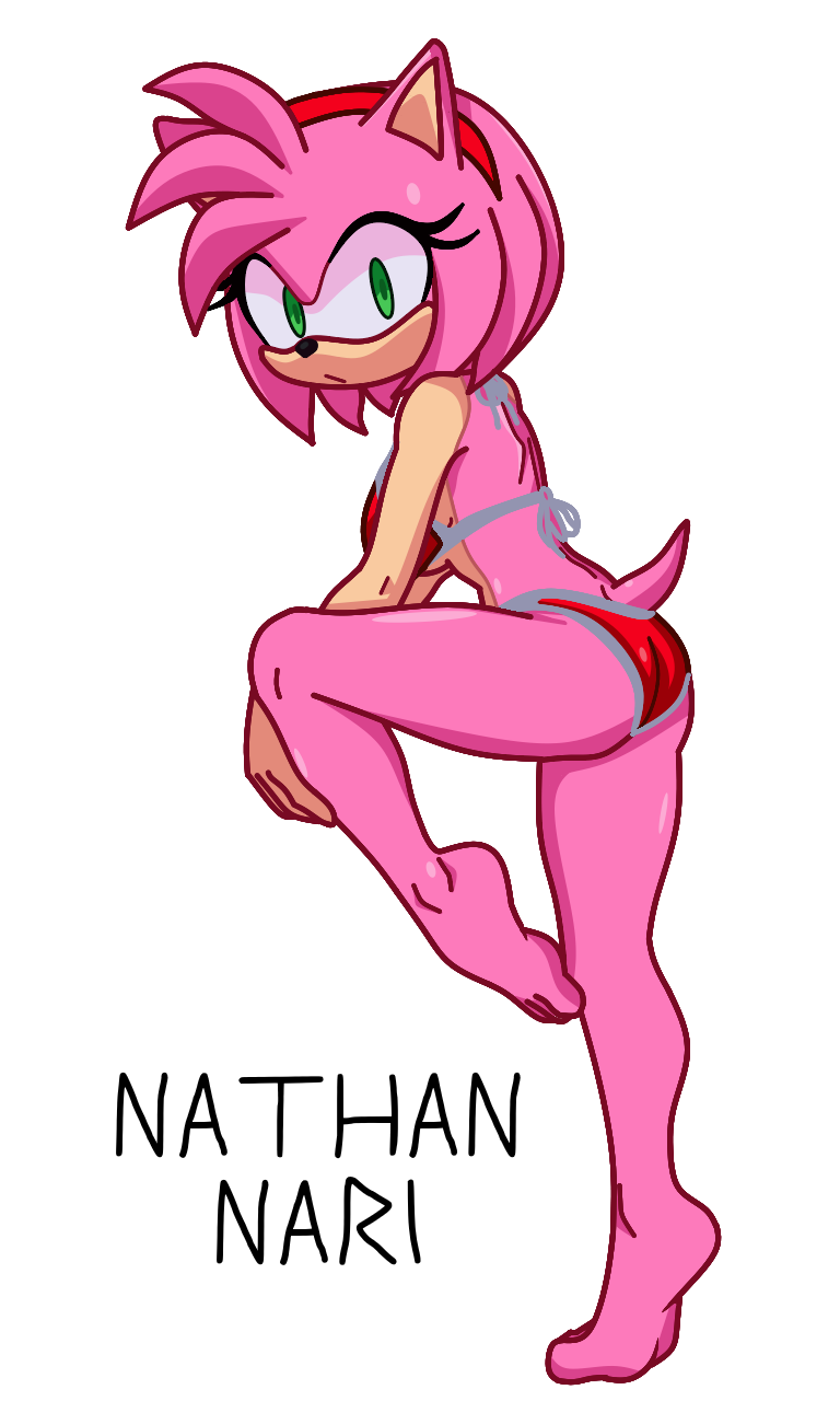 amy_rose bikini feet furry furry_female green_eyes legs poses sonic_(series) swimsuit
