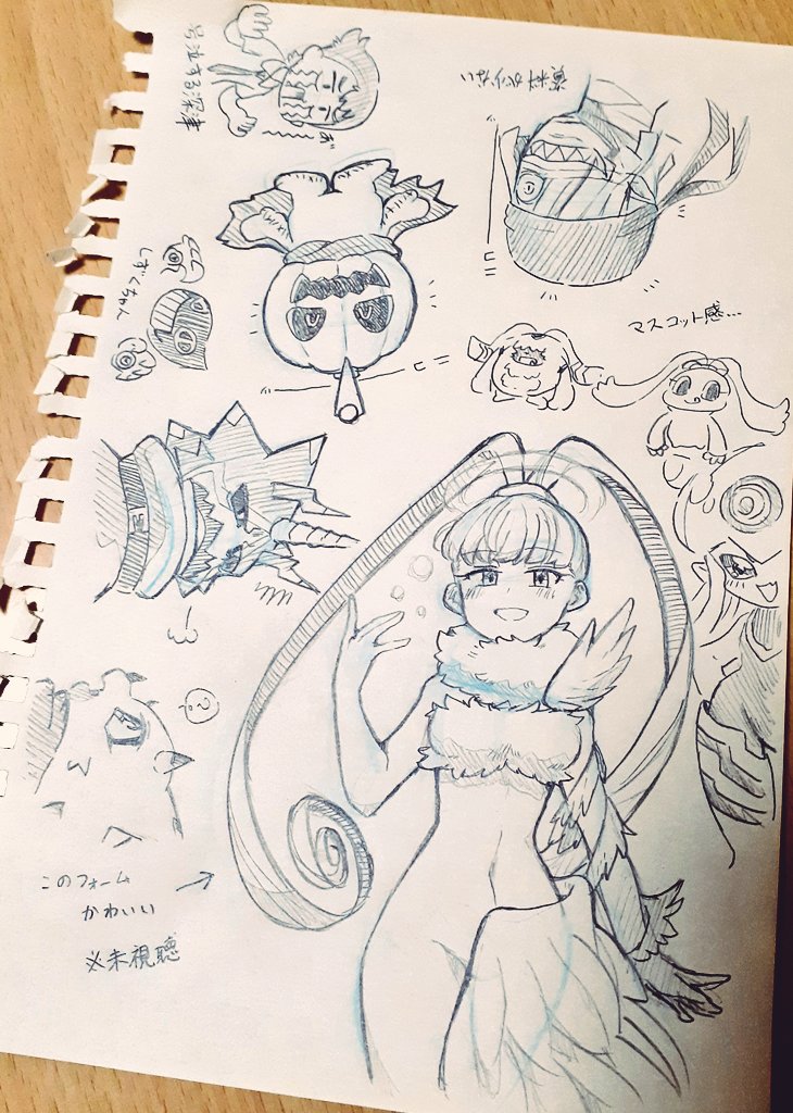 amano_nene_(digimon_xros_wars) angoramon digimon digimon_(creature) digimon_xros_wars dracumon fukatsu_riko gammamon gulusgammamon hair_ornament hairclip jellymon long_hair luminamon luminamon_(nene_ver.) mummymon ponytail pumpmon purification split_ponytail translation_request