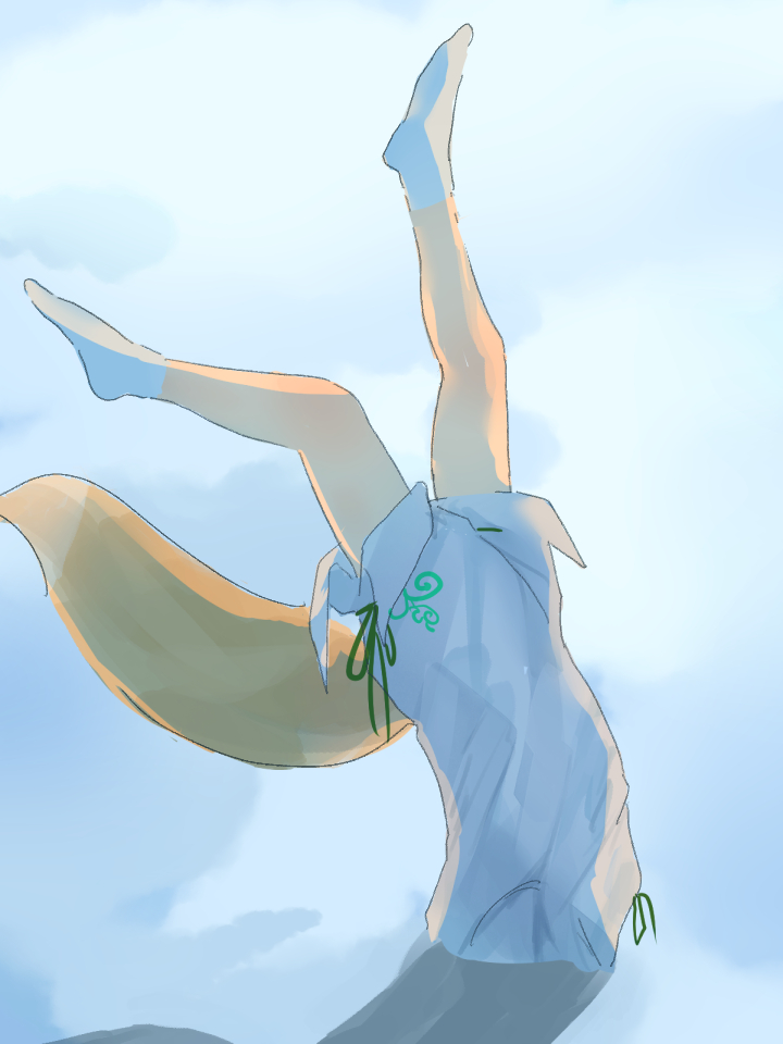 1girl ankle_socks eneshi feral_instincts fox_dives_headfirst_into_snow_(meme) fox_girl fox_tail green_ribbon inugami-ke_no_ichizoku_pose kudamaki_tsukasa legs_up meme ribbon romper snow socks solo spread_legs tail touhou upside-down white_background white_romper white_socks