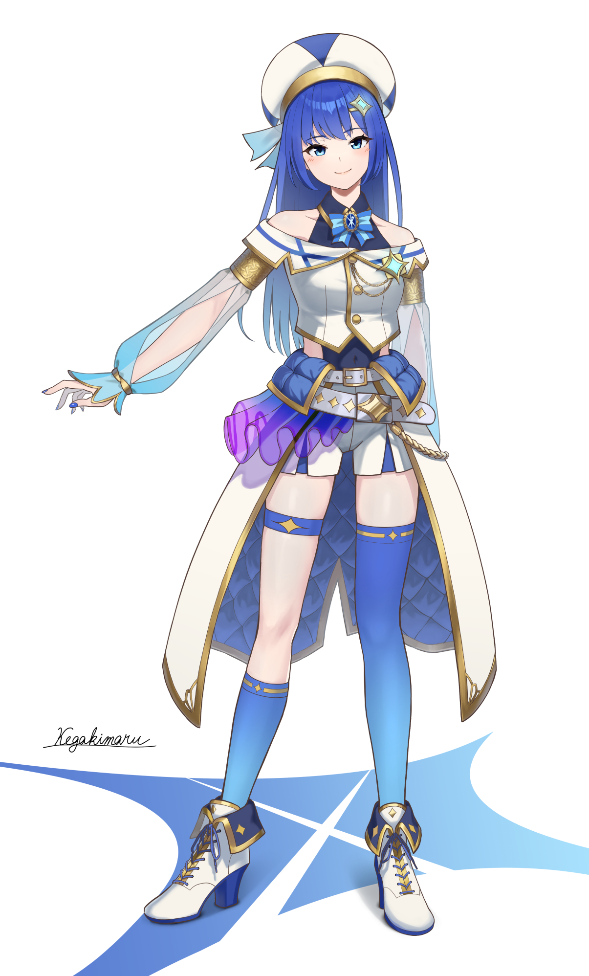kegakimaru-original-white-headwear-commentary-request-highres