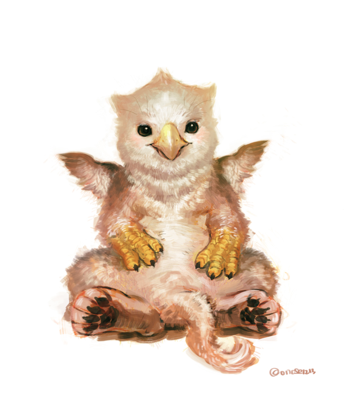 aged_down dragon&#039;s_dogma dragon&#039;s_dogma_(series) griffin j_(onose1213) mini_wings monster no_humans solo tail wings