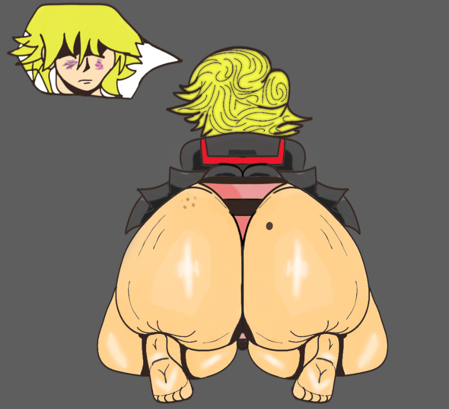 ass blonde_hair huge_ass panties pinky_(pacman) tagme underwear