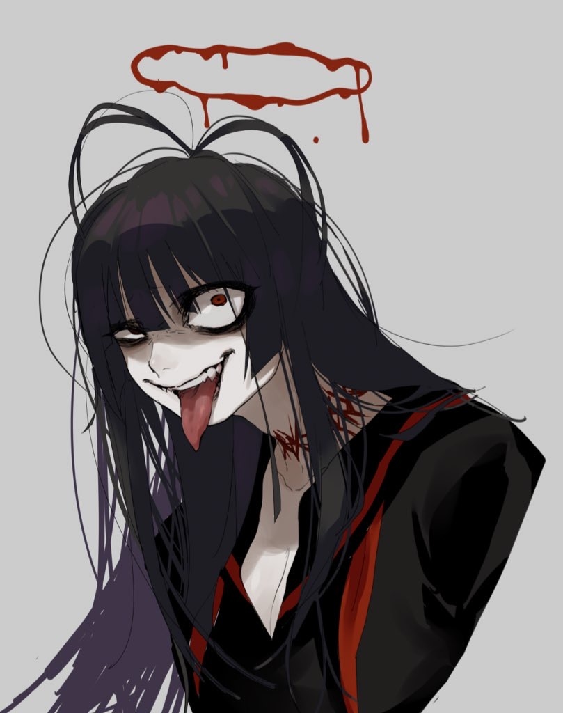 1girl blood blue_archive long_tongue tagme tongue tsurugi_(blue_archive) ushitaberu
