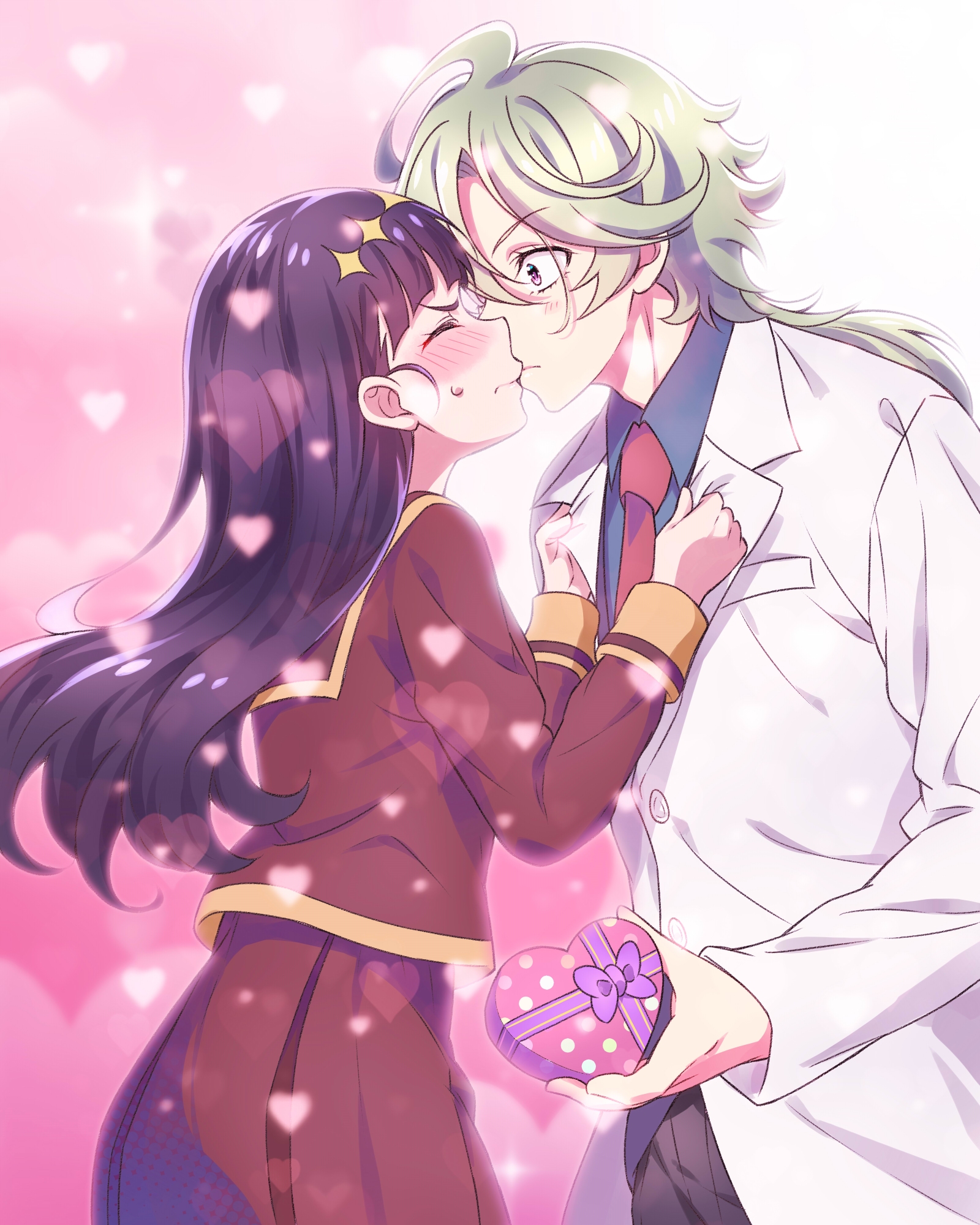 delicious_party_precure heart hetero highres kasai_amane kiss kyoutsuugengo narcistoru precure tagme