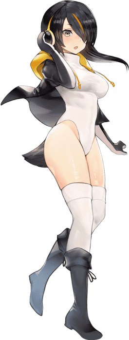 1girl emperor_penguin_(kemono_friends) full_body game_cg kemono_friends kemono_friends_kingdom looking_at_viewer official_art solo tachi-e transparent_background