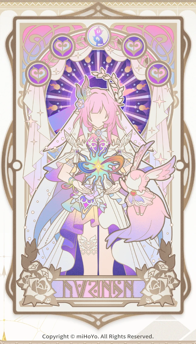 1girl amphoreus_(honkai:_star_rail) cyrene_(honkai:_star_rail) cyrene_(ripples_of_past_reverie)_(honkai:_star_rail) detached_sleeves dress faceless faceless_female facing_viewer floating floating_object flower hair_flower hair_ornament honkai:_star_rail honkai_(series) long_hair mem_(honkai:_star_rail) official_art pink_hair pointy_ears short_sleeves white_dress