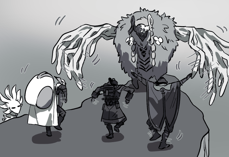 5boys 68382837d belafu belafu_(narehate) bondrewd coat dancing gueira_(made_in_abyss) gyarike helmet made_in_abyss meme monster_boy multiple_boys overcoat praise_the_sun take_on_me_(meme) wazukyan
