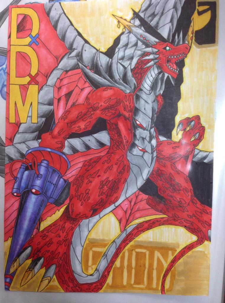 claws digimon digimon_(creature) examon fusion lance polearm solo tail weapon wings