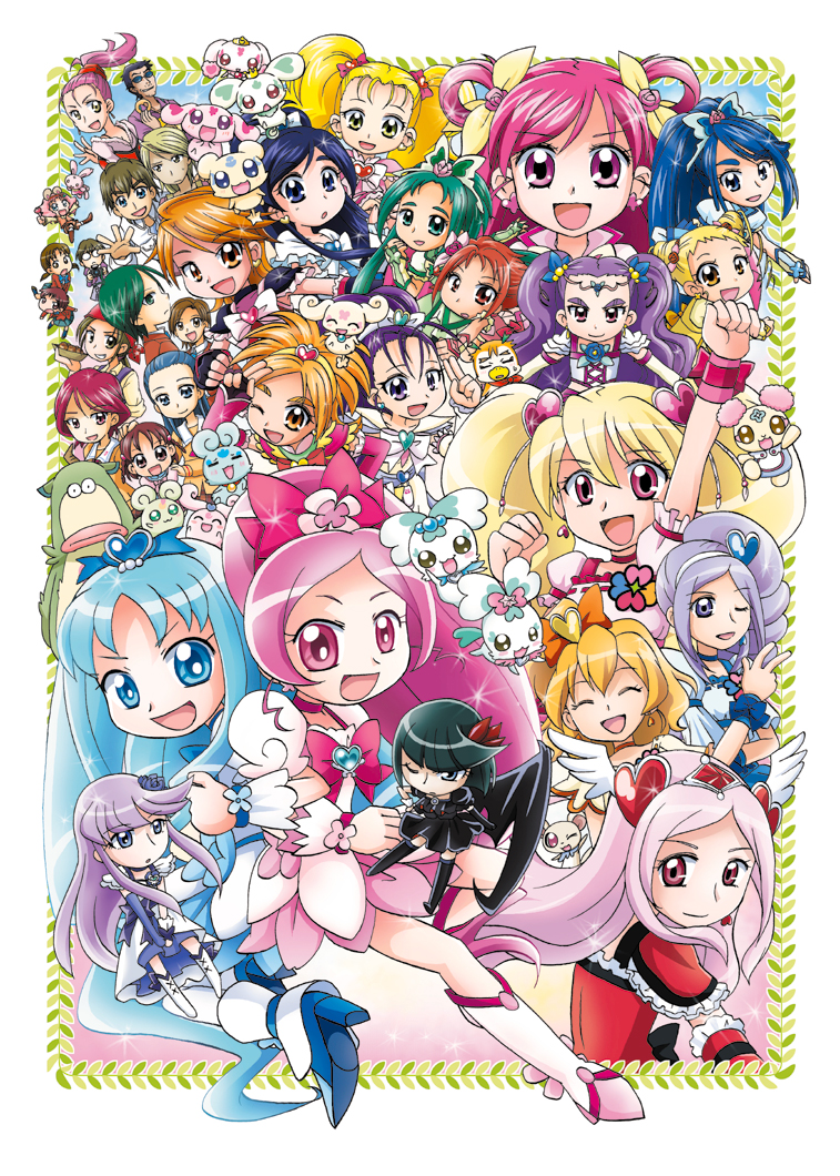 00s 10s 6+girls :d :o :p ^_^ absolutely_everyone ahoge akimoto_komachi angel_wings aono_miki bad_id bad_pixiv_id bat_wings black_eyes black_hair black_neckwear blonde_hair blue_eyes blue_hair blue_skirt boots bow brooch brown_eyes brown_hair butterfly_hair_ornament character_request chibi chiffon_(fresh_precure!) chiffon_(fresh_precure) chinen_miyuki choker choppy chypre_(heartcatch_precure!) closed_eyes coco_(precure_5) coco_(yes!_precure_5) coffret_(heartcatch_precure!) cone_hair_bun coupe_(heartcatch_precure!) creature cure_aqua cure_berry cure_black cure_bloom cure_blossom cure_dream cure_egret cure_lemonade cure_marine cure_mint cure_moonlight cure_passion cure_peach cure_pine cure_rouge cure_white dark_precure double_bun dress elbow_gloves everyone eyelashes flappy flower fresh_precure! fujimura_shougo fujita_akane futari_wa_precure futari_wa_precure_max_heart futari_wa_precure_splash_star gloves green_eyes green_hair hair_bun hair_flower hair_ornament hair_ribbon hair_rings hairpin hanasaki_tsubomi happy heart heart_brooch heart_hair_ornament heartcatch_precure! higashi_setsuna high_heels high_ponytail hyuuga_minori hyuuga_saki jewelry kaoru_(fresh_precure!) kasugano_urara_(yes!_precure_5) kiriya_(futari_wa_precure) kiryuu_kaoru kiryuu_michiru knee_boots kokoda_kouji kubota_shiho kujou_hikari kurumi_erika long_hair lulun magical_girl mascot masuko_mika mepple milk_(yes!_precure_5) milky_rose mimino_kurumi minazuki_karen mipple mishou_mai misumi_nagisa miyuki_(fresh_precure!) momozono_love multiple_girls natsu_(yes!_precure_5) natsuki_rin natts nuts_(precure_5) nuts_(yes!_precure_5) one_eye_closed open_mouth orange_hair pink_bow pink_eyes pink_hair ponytail porun precure precure_all_stars purple_eyes purple_hair red_eyes red_hair ribbon shiny_luminous shoes short_hair single_elbow_glove single_glove skirt smile syrup_(precure_5) syrup_(yes!_precure_5) takashimizu_rina tart_(fresh_precure!) tbt_ryo thighhighs tiara tongue tongue_out tsukikage_yuri twintails two_side_up usa-pyon_(fresh_precure!) v white_footwear wide_ponytail wings wink wrist_cuffs yamabuki_inori yes!_precure_5 yes!_precure_5_gogo! yukishiro_honoka yumehara_nozomi