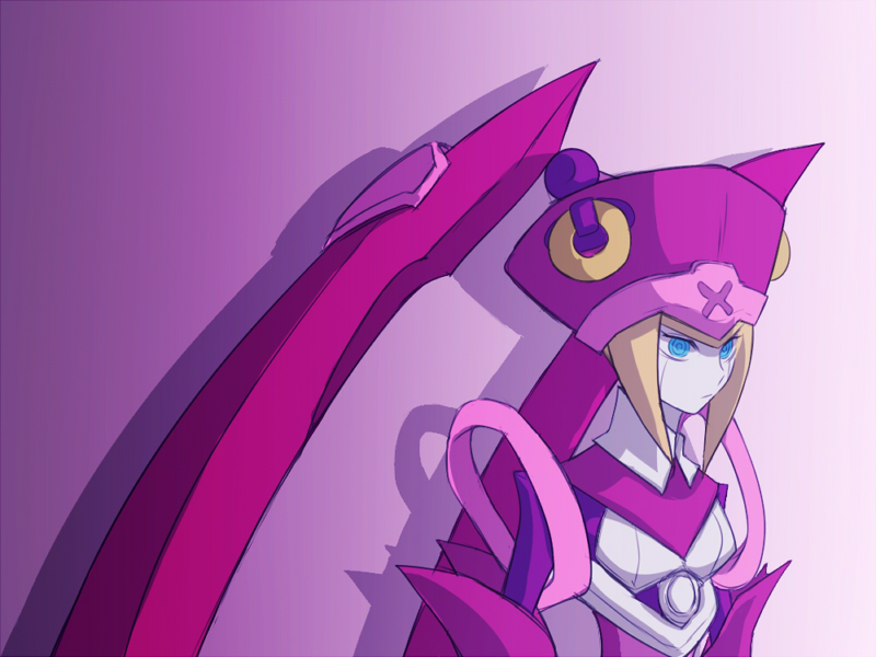 :&lt; android arc_system_works blazblue blonde_hair blue_eyes ignis_(blazblue) robot robot_ears