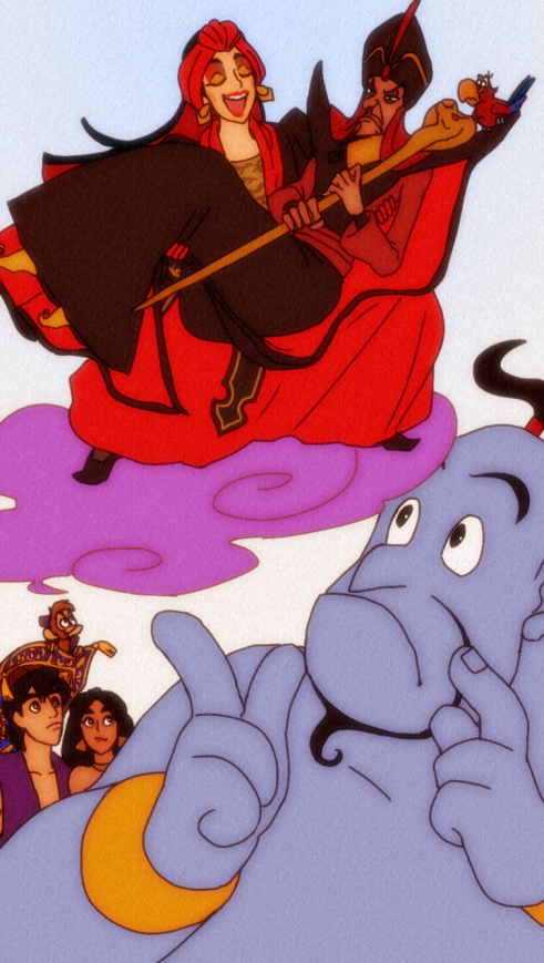 2girls 3boys abu_(aladdin) aladdin_(disney) aladdin_(movie) arabian_clothes beard bird black_hair cape carrying closed_eyes dark-skinned_male dark_skin disney disneyland earrings facial_hair farja flying gauntlets genie genie_(aladdin) iago jafar jasmine_(disney) jewelry lipstick looking_up magic_carpet makeup monkey multiple_boys multiple_girls music parrot princess_carry red_lips sagemaru-br singing smile smoke
