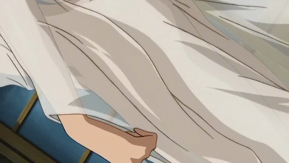 1girl amaenaideyo!! amanogawa_miyako animated animated_gif ass black_hair blush bouncing_breasts breasts brown_eyes covered_erect_nipples from_side happy large_breasts long_hair mature_female see-through_clothes wind