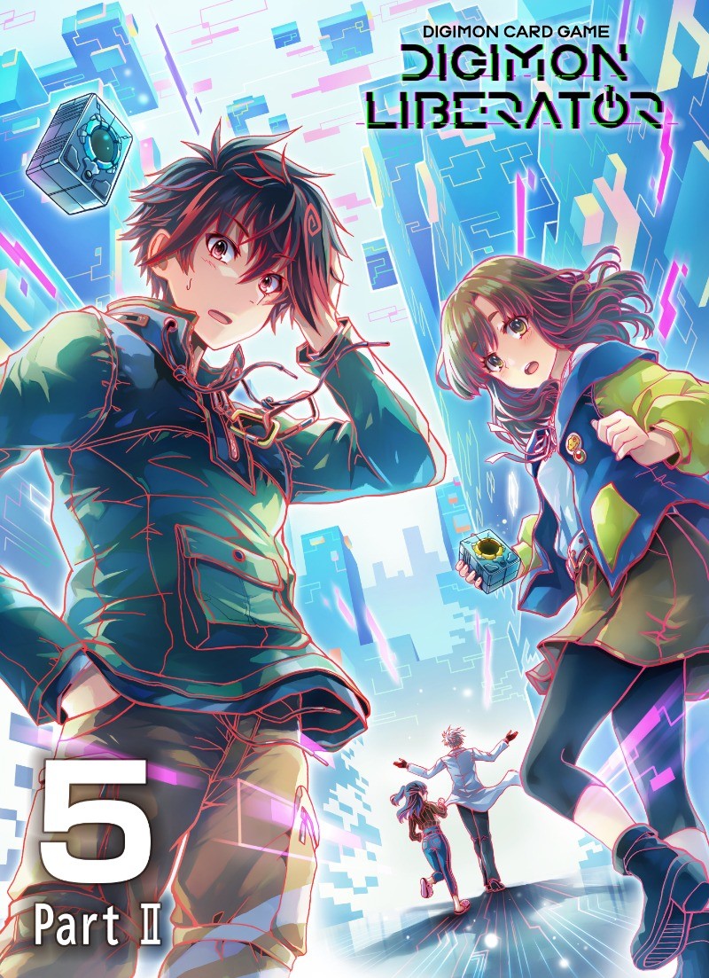 ass coat cool_boy_(digimon) digimon digimon_liberator gloves kazama_shoto kinosaki_arisa long_hair looking_at_viewer short_hair walking yao_qinglan