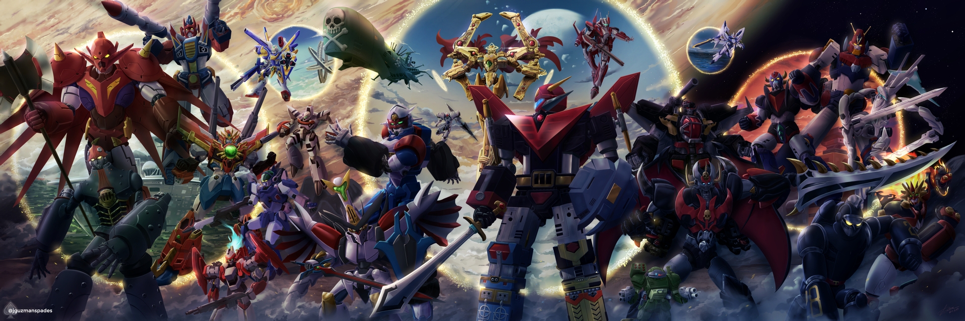 aoki_ryuusei_spt_layzner aquarion_(series) arcadia arx-8_laevatein avengers:_endgame avengers_(series) axe baldios braiger buddy_complex burglary_dog choudenji_robo_combattler_v choujikuu_seiki_orguss choujuu_kishin_dancouga choujuushin_gravion clenched_hand combattler_v_(robot) commentary crossover dancouga dancouga_(series) dendou detonator_orgun english_commentary everyone full_metal_panic! gear_senshi_dendou getter_dragon getter_robo getter_robo_g ginga_senpuu_braiger godannar green_eyes grendizer gun gundam haou_taikei_ryuu_knight harlock_saga highres holding holding_axe holding_gun holding_sword holding_weapon jonathan_guzman layzner luxon_next macross macross_frontier mark_sein marvel marvel_cinematic_universe mazinger_(series) mazinkaiser_skl mazinkaiser_skl_(mecha) mecha multiple_crossover no_humans orgun orguss pirate portal_(object) robot shinkon_gattai_godannar!! shoulder_cannon sol_gravion solar_aquarion soukou_kihei_votoms soukyuu_no_fafner sousei_no_aquarion spacecraft super_robot super_robot_wars sword tetsujin_28 tetsujin_28-gou tetsujin_28-gou_kotei_no_monshou uchuu_senshi_baldios ufo_robo_grendizer v_gundam victory_gundam visor waga_seishun_no_arcadia weapon yellow_eyes yf-29 zephyr
