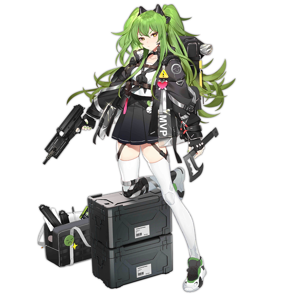 1girl axe bag bahao_diqiu black_gloves black_jacket black_neckwear black_sailor_collar black_skirt breasts calico_light_weapons_systems calico_m950 calico_m950a cheek_pistol closed_mouth clothes_writing double-stack_magazine female_focus fingerless_gloves full_body girls&#039;_frontline gloves green_hair green_nails gun handgun headgear heart helical_magazine high-capacity_magazine holding holding_gun holding_weapon jacket leg_up long_hair long_sleeves m950a_(girls&#039;_frontline) m950a_(mod3)_(girls&#039;_frontline) machine_pistol medium_breasts mod3_(girls&#039;_frontline) nail_polish official_alternate_costume official_art pistol pleated_skirt sailor_collar school_uniform serafuku shoes skirt sneakers solo standing standing_on_one_leg submachine_gun thighhighs transparent_background two_side_up weapon white_thighhighs yellow_eyes