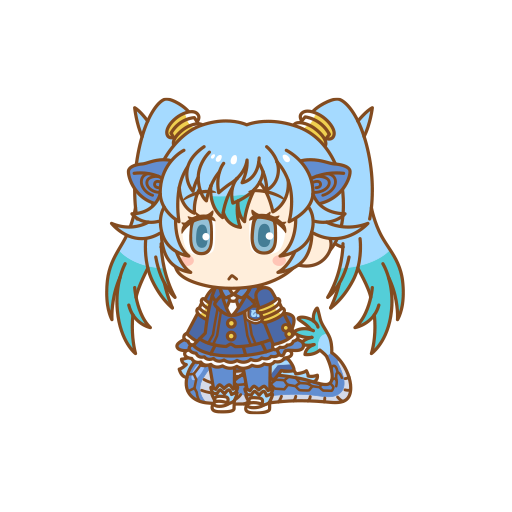 1girl blue_hair kemono_friends kemono_friends_pavilion long_hair looking_at_viewer official_art seiryuu_(kemono_friends) solo transparent_background twintails