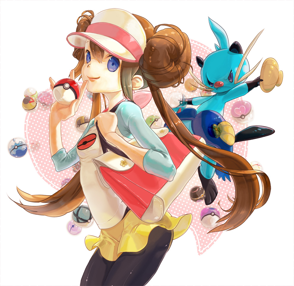 10s 1girl black_pantyhose blue_eyes breasts brown_hair dewott dive_ball double_bun fast_ball friend_ball gen_5_pokemon great_ball hair_bun heal_ball level_ball lips long_hair love_ball luxury_ball master_ball nest_ball net_ball nintendo nokuran pantyhose poke_ball poke_ball_(basic) pokemon pokemon_(creature) pokemon_bw2 raglan_sleeves rosa_(pokemon) shorts small_breasts smile twintails ultra_ball visor_cap