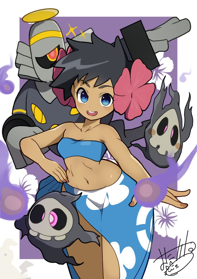 dark_skin dusknoir duskull gen_3_pokemon gen_4_pokemon mituyota_76 phoebe_(pokemon) pokemon pokemon_rse