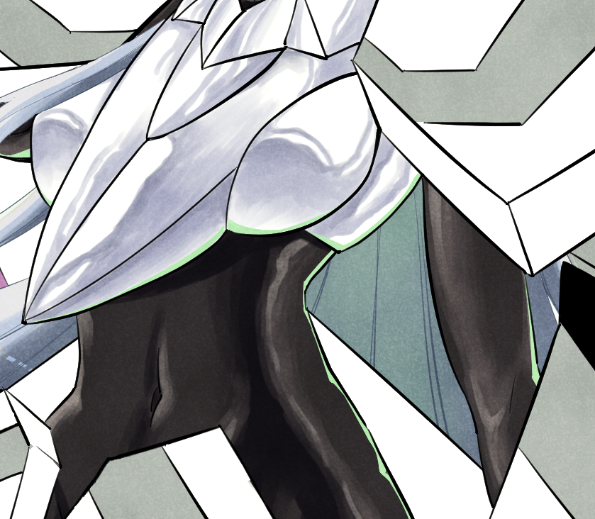 1girl armor digimon female_focus looking_at_viewer personification solo tentacles yggdrasill_(digimon) yggdrasill_7d6