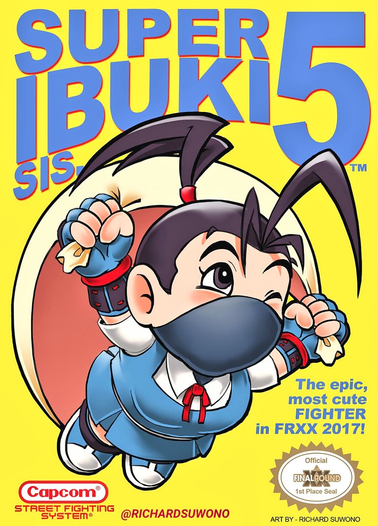 1girl artist_name capcom cape_mario crossover holding ibuki_(street_fighter) kite kite_flying ninja mario mario_(series) ninja nintendo ponytail richard_suwono riding school_uniform street_fighter street_fighter_v super_mario_bros._3