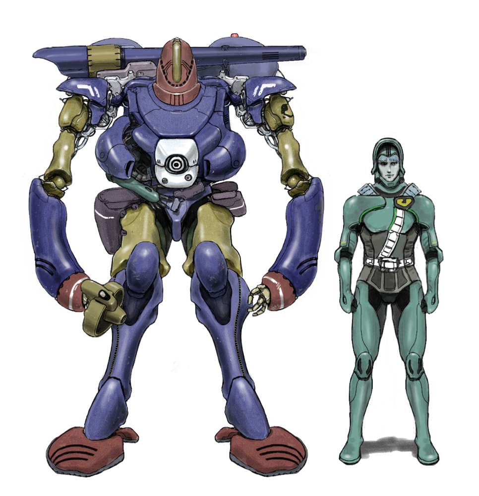 1boy armor boots cable chest_cannon choujikuu_yousai_macross commentary_request comparison emblem energy_cannon energy_gun giant gloves hatch helmet izo_(bjc000510) looking_at_viewer machinery maclone macross mecha nousjadeul-ger open_hatch original pilot pilot_suit power_armor purple_hair quamzin_kravshera ray_gun redesign robot robotech roundel science_fiction shadow shoulder_cannon simple_background sketch soldier spacesuit weapon zentradi