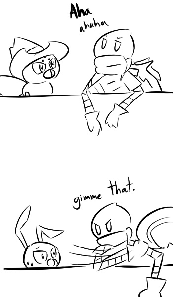 antennae bald bee bug digimon funbeemon insect looking_at_another revolmon