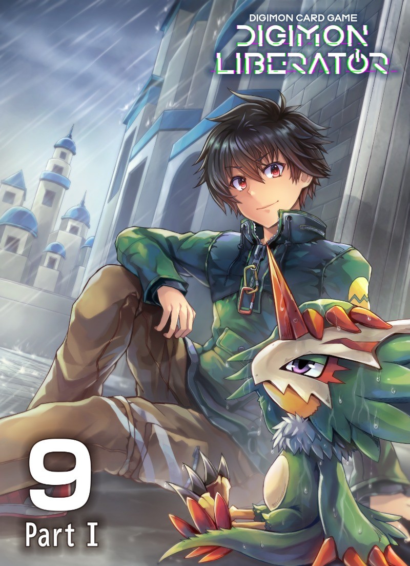 digimon digimon_(creature) digimon_liberator feathers horns kazama_shoto official_art pteromon purple_eyes wings