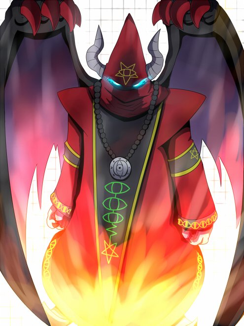 demon_(digimon) digimon digimon_(creature) energy horns solo wings