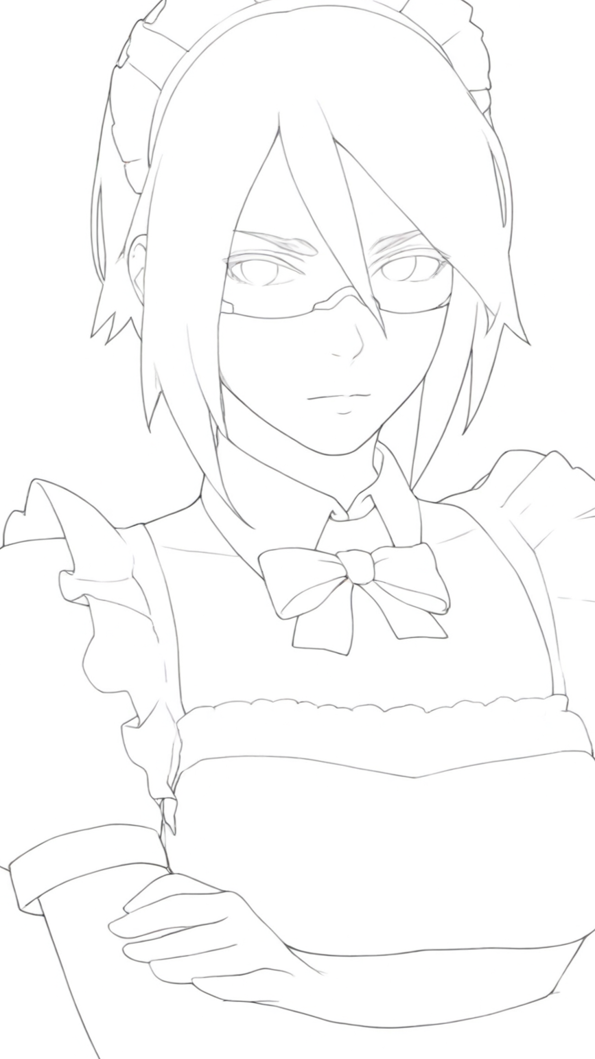 elster_(signalis) highres maid maid_headdress manah_(artist) non-web_source self-upload signalis