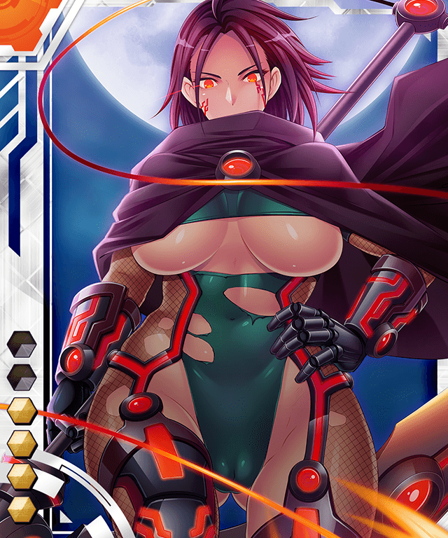 00s 1girl breasts butcha-u card_(medium) card_(orange-sr) card_(sr) large_breasts red_eyes red_line_(taimanin_asagi) scarf tagme taimanin_(series) taimanin_asagi taimanin_asagi_battle_arena_all_card_gallery taimanin_asagi_kessen_arena torn_clothes underboob